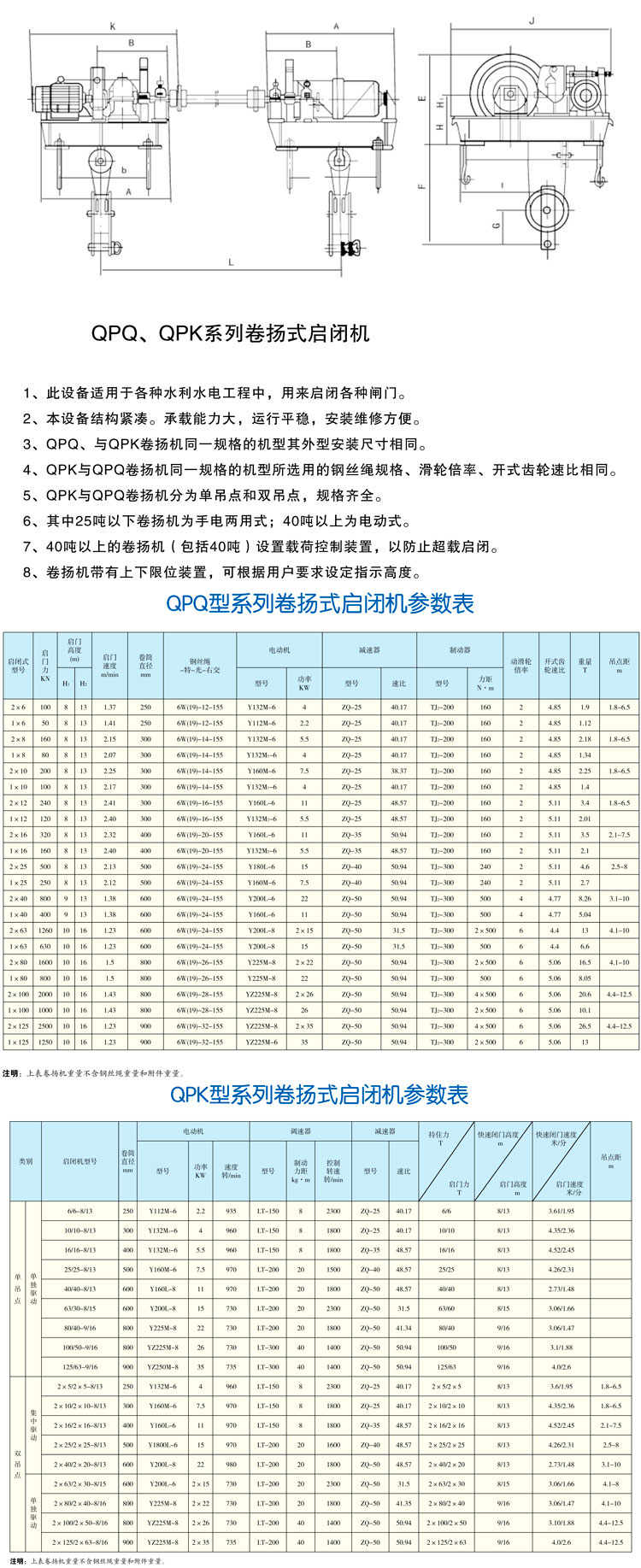 QPQ、QPK系列卷?yè)P(yáng)式啟閉機(jī)
